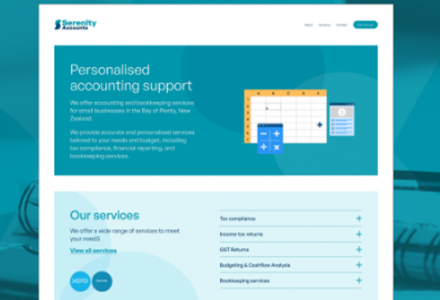 Serenity Accounts Website