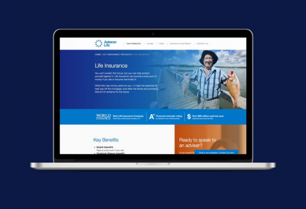 Asteron Life Website Redesign