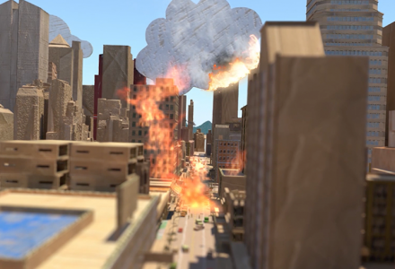 Fire in Cardboard City