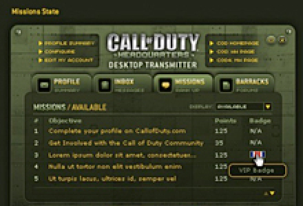 Activision: Call of Duty, World At War Desktop Application
