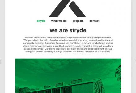 Stryde Projects Identity & Website