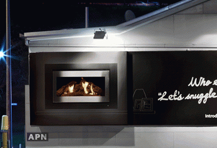 Rinnai Real Fire Billboard