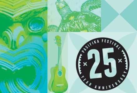 Pasifika 25 Year Anniversary Logo