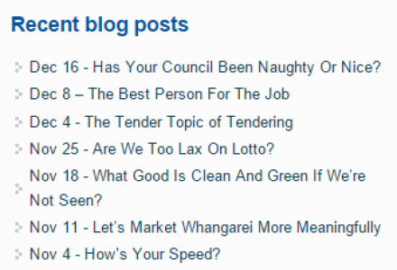 Blog posts and social media for political client
